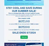 HOT200 coupon verification screenshot