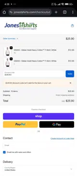 QUICK3 coupon verification screenshot
