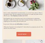 Jono Pandolfi Designs coupon verification screenshot