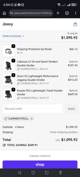 SUMMERSTROLL coupon verification screenshot