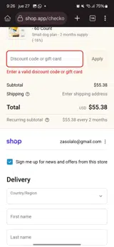 JOPEHALLO15 coupon verification screenshot