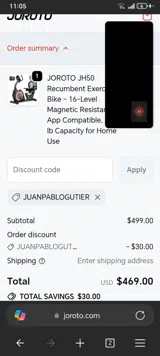 JUANPABLOGUTIER coupon verification screenshot