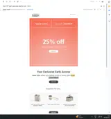 JJ25TREAT coupon verification screenshot