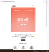 JJ25TREAT coupon verification screenshot
