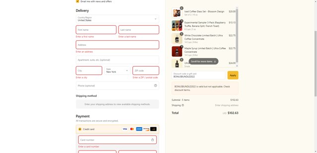 Jot checkout page showing Jot discount code box | Screenshot taken by SimplyCodes community member on Aug 31, 2025