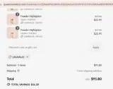 LAURALEE coupon verification screenshot