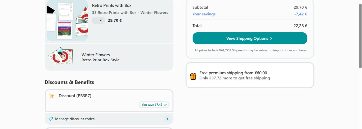 Journi discount code screenshot showing code PB3R7 applied at Journi checkout page. Uploaded by SimplyCodes community member Acidwire on Dec 29, 2025