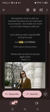 XCZVBNQD coupon verification screenshot