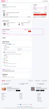 JoyBuy coupon verification screenshot