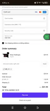 MR_10 coupon verification screenshot