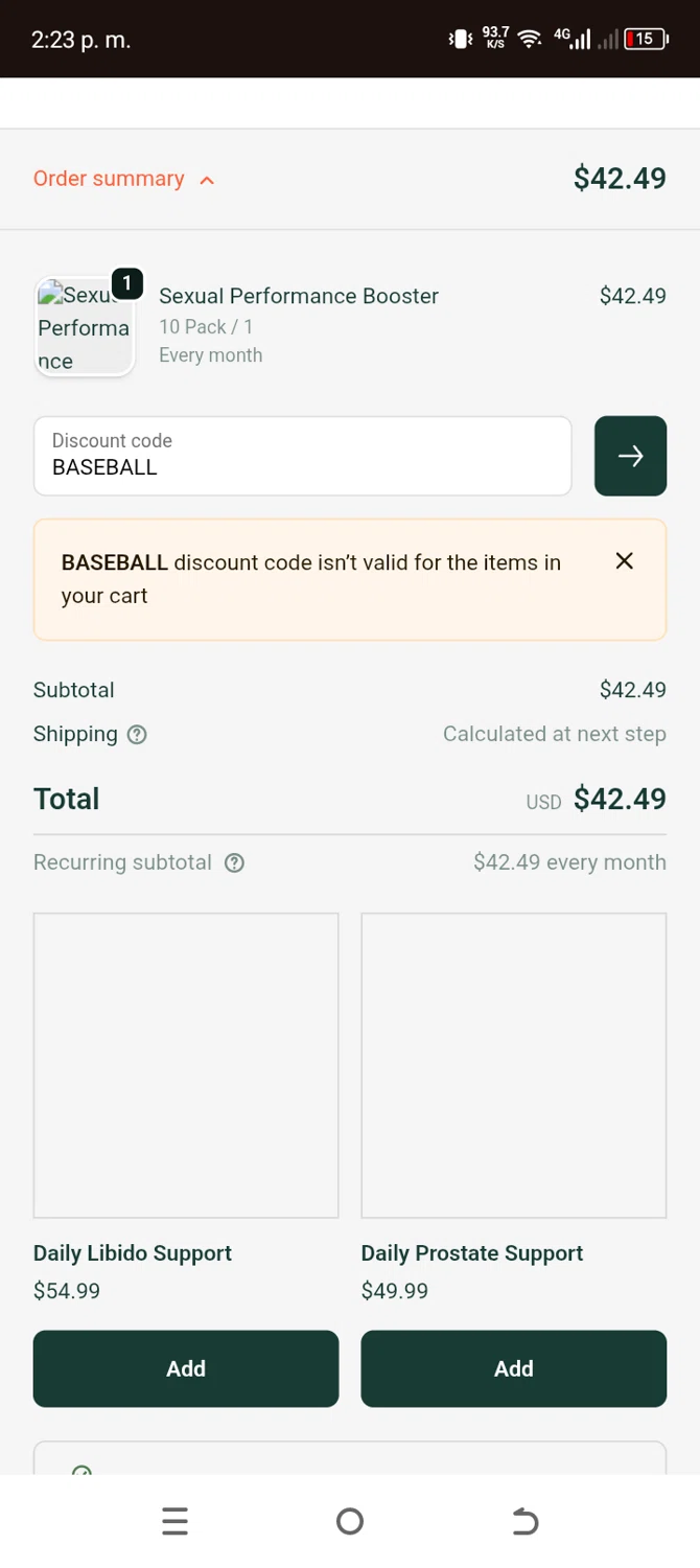 JOYMODE US promo code screenshot showing code BASEBALL applied at JOYMODE US checkout page. Uploaded by SimplyCodes community member cachetegomez on Oct 11, 2025
