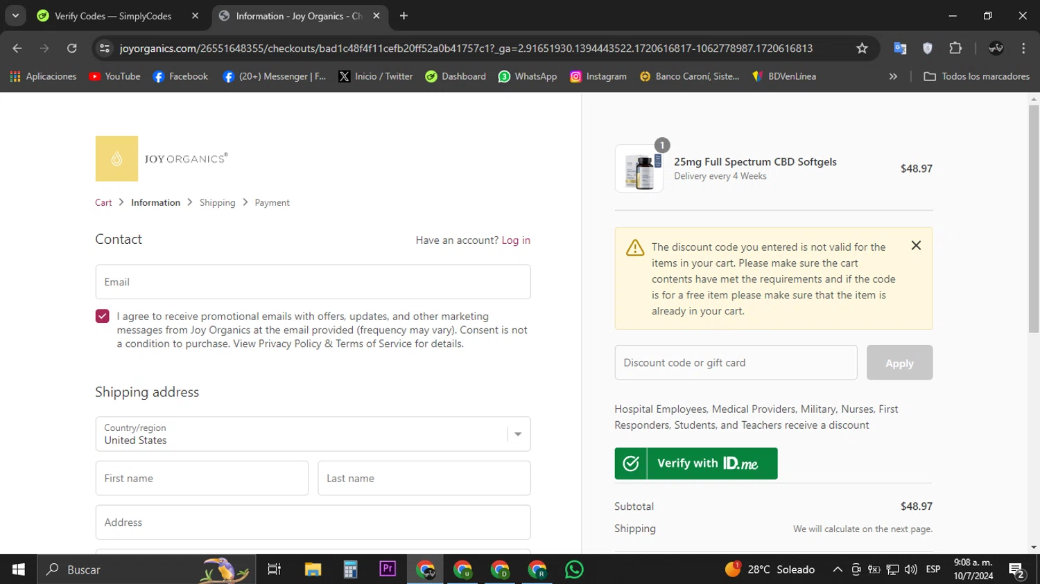 Joy Organics Coupons 20 Off Discount Codes in August 2024 SimplyCodes