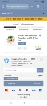 Seritarymer coupon verification screenshot