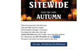 AUTUMN coupon verification screenshot