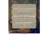 discover25 coupon verification screenshot