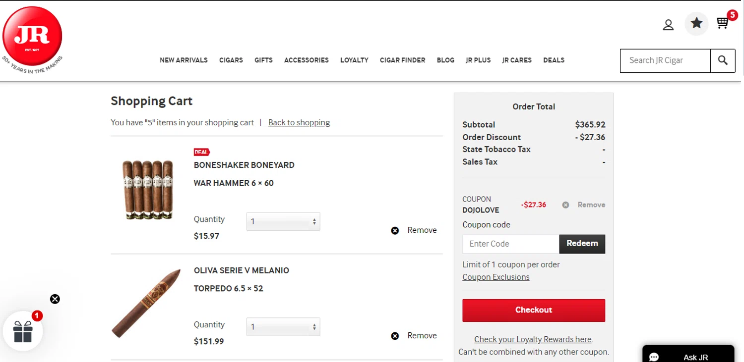 JR Cigar Coupon Codes 30 Off September 2024
