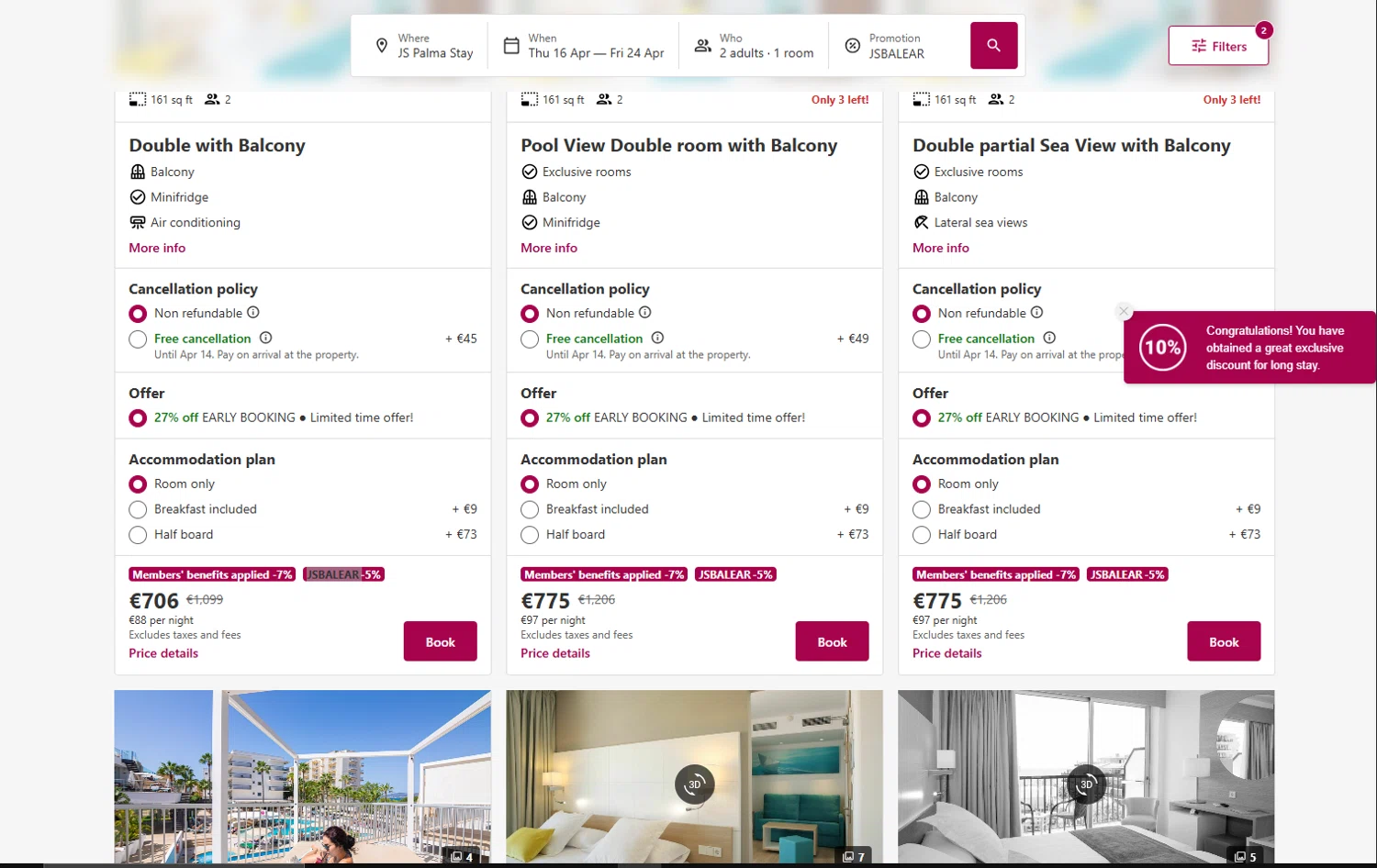 JS Hotels checkout page showing JS Hotels promo code box | Screenshot taken by SimplyCodes community member on Jan 7, 2026