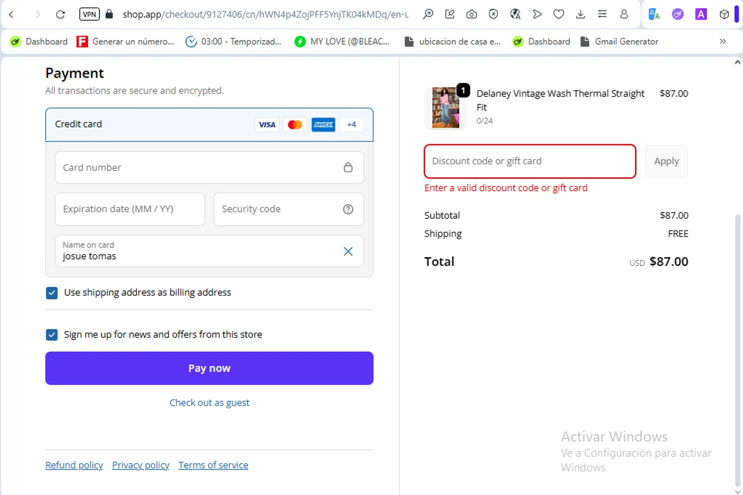 Judy Blue discount code screenshot showing code halloween20 applied at Judy Blue checkout page. Uploaded by SimplyCodes community member ScanSaver5253 on Nov 2, 2025
