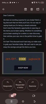 jugbow26 coupon verification screenshot
