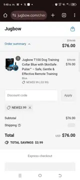 NEW$3.99 coupon verification screenshot