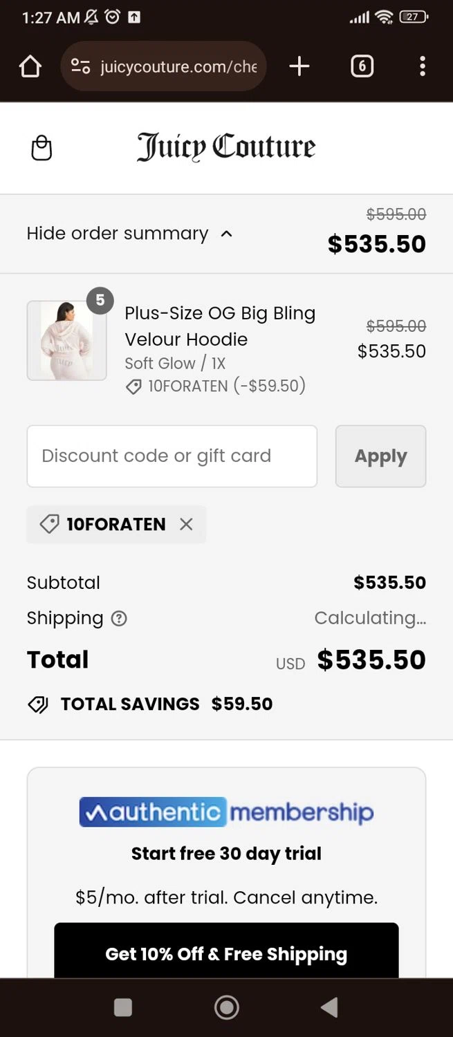 Juicy Couture Coupons 10 Off Discount Codes in August 2024 SimplyCodes