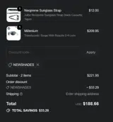 Julbo Eyewear coupon verification screenshot