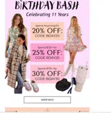 Juliana's Boutique coupon verification screenshot