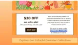 SUMMERBLOOMS20 coupon verification screenshot