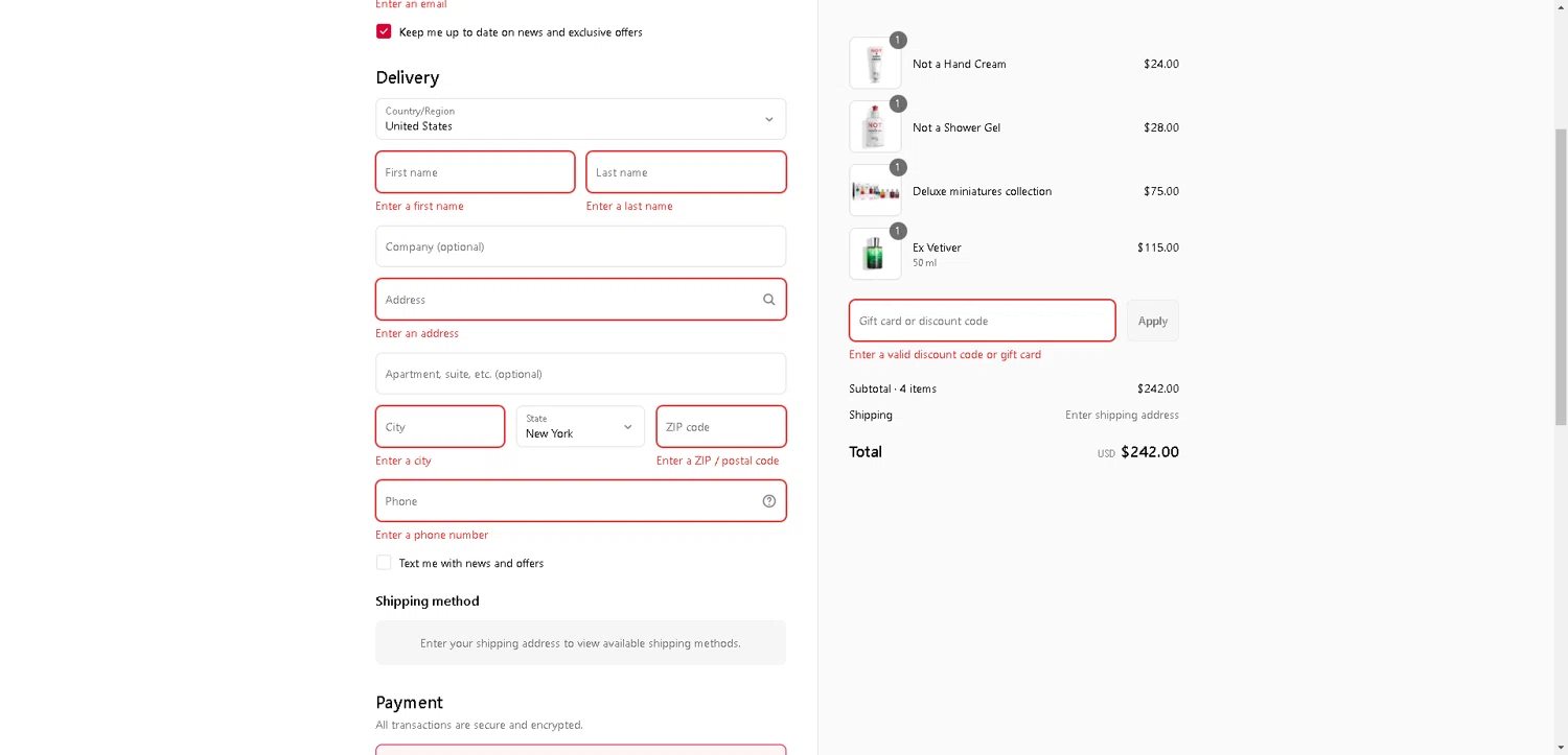 Juliette has a Gun discount code screenshot showing code FFF15 applied at Juliette has a Gun checkout page. Uploaded by SimplyCodes community member aver_136263192 on Sep 3, 2025