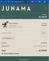 100STROLL coupon verification screenshot