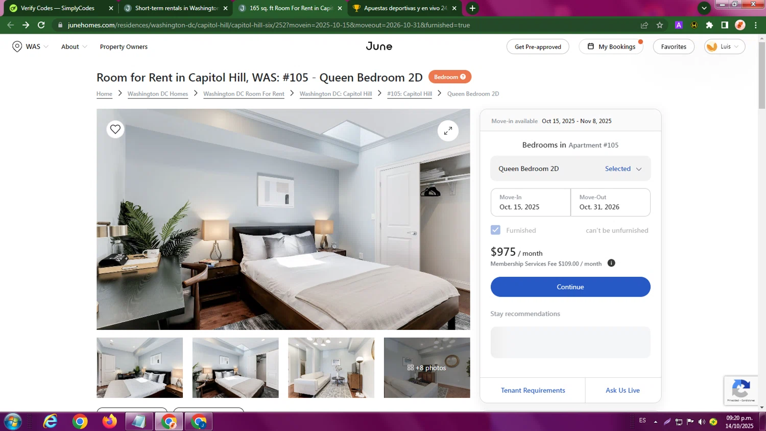 June Homes promo code screenshot showing code Rewind150 applied at June Homes checkout page. Uploaded by SimplyCodes community member LegendaryBoss7060 on Oct 15, 2025