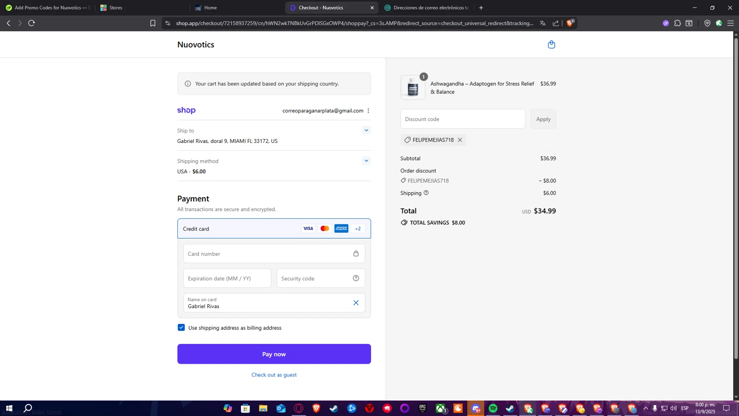 Jung Seed Co. checkout page showing Jung Seed Co. promo code box | Screenshot taken by SimplyCodes community member on Sep 16, 2025