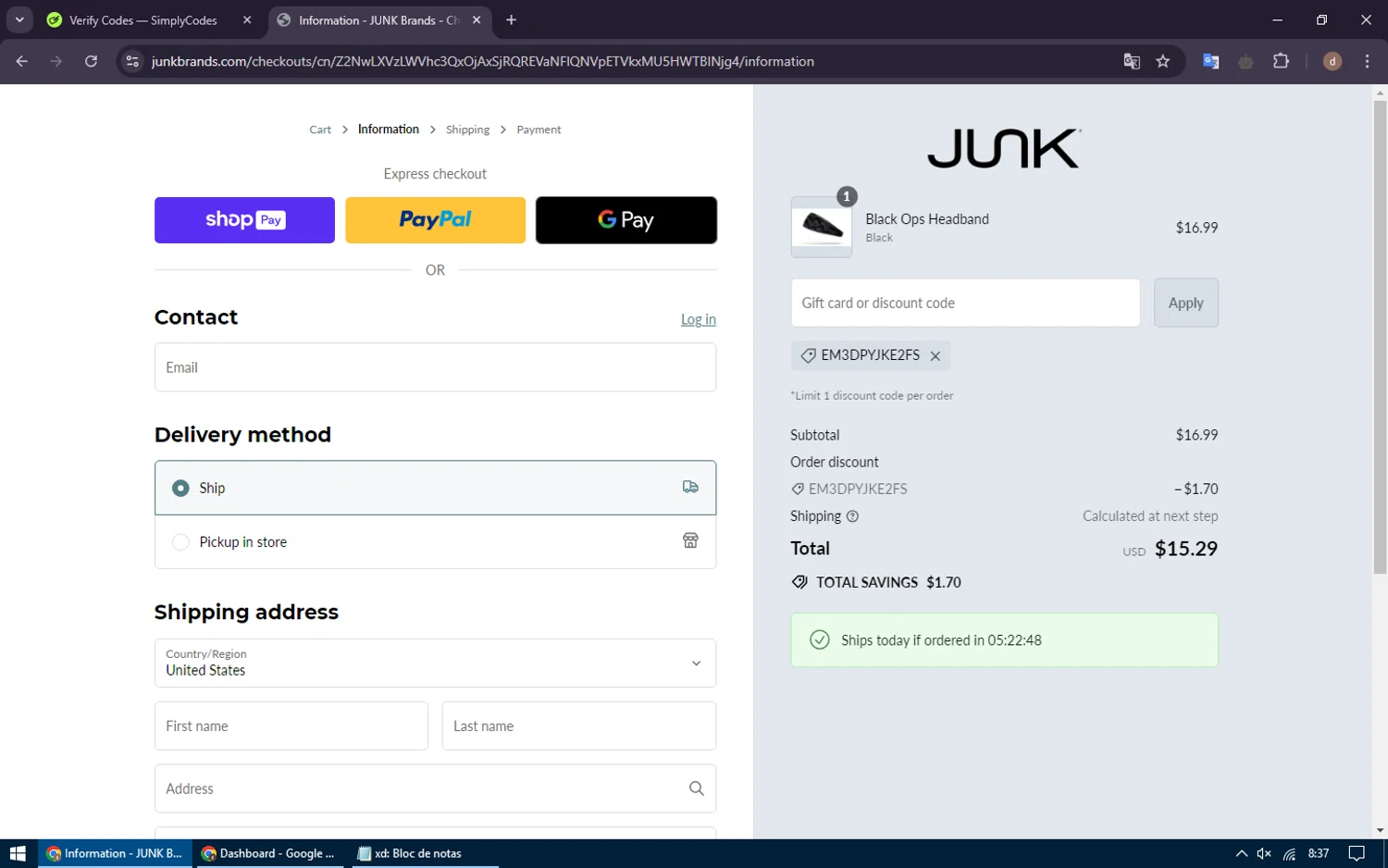 Junk Brands Discount Codes 10 Off October 2024