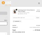 CABANA20 coupon verification screenshot