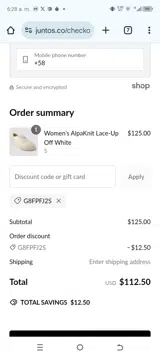G8FPFJ2S coupon verification screenshot