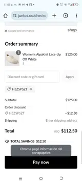 H5ZSPSZT coupon verification screenshot