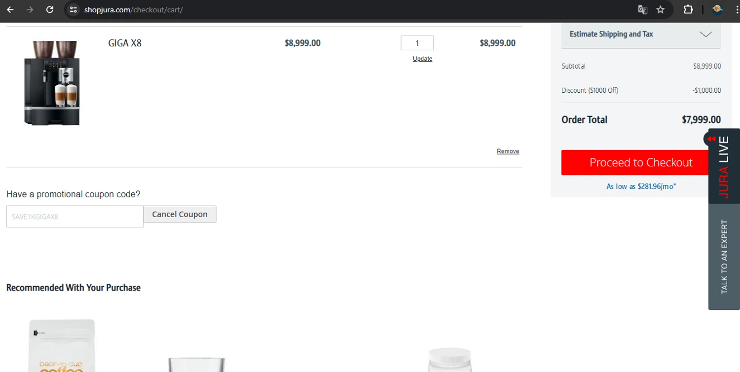 Jura Coupon Codes 200 Off September 2024