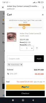 MUACHRISSY coupon verification screenshot