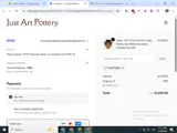 Just Art Pottery coupon verification screenshot