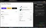 Just Art Pottery coupon verification screenshot