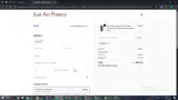 Just Art Pottery coupon verification screenshot