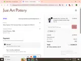 Just Art Pottery coupon verification screenshot