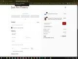 Just Art Pottery coupon verification screenshot