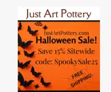Just Art Pottery coupon verification screenshot