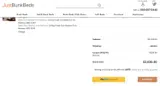 Just Bunk Beds coupon verification screenshot