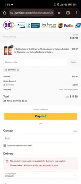 SAVING1 coupon verification screenshot