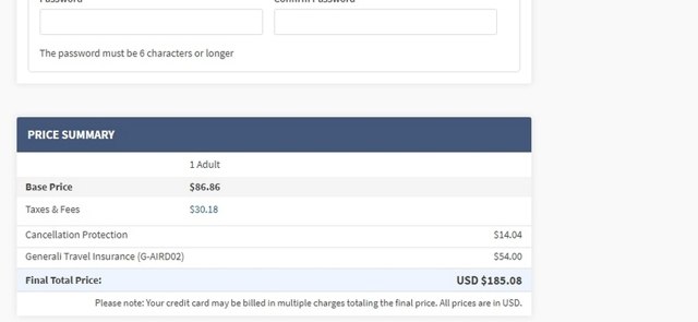 Justfly.com checkout page showing Justfly.com promo code box | Screenshot taken by SimplyCodes community member on Feb 9, 2021