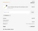 JEWELRY12 coupon verification screenshot