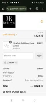 Cupid14 coupon verification screenshot