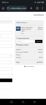 10QADU coupon verification screenshot